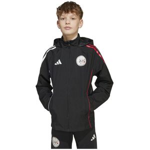 adidas - Ajax All-Weather Jack - Zwart Wit Rood - Kids - 2025-2026