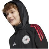 adidas - Ajax All-Weather Jack - Zwart Wit Rood - Kids - 2025-2026