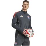 adidas - Olympique Lyon - Trainingstrui - Donkergrijs Goud Rood Blauw - 100% Gerecycled Polyester
