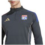 adidas - Olympique Lyon - Trainingstrui - Donkergrijs Goud Rood Blauw - 100% Gerecycled Polyester