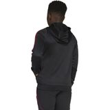 adidas - Ajax Track Hoodie - Zwart Wit Rood - Gemaakt van Gerecycled Polyester