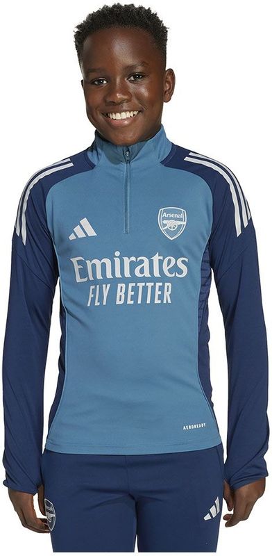 adidas - Arsenal Trainingstrui 1/4-Zip - Blauw Donkerblauw Wit - Kids