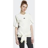 adidas - Stadium 3-Stripes - T-shirt - Zwart - Katoen