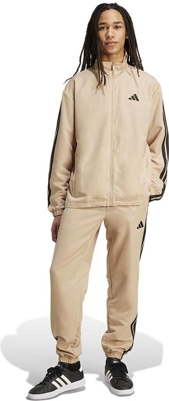 adidas - 3S WV TT TS - Trainingspak - Warm Sandstone - Drie-strepen - 2-delig