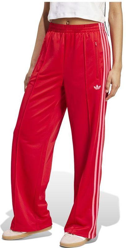 Adidas - Sweatpants - Rood - Polyester - Relaxte Pasvorm