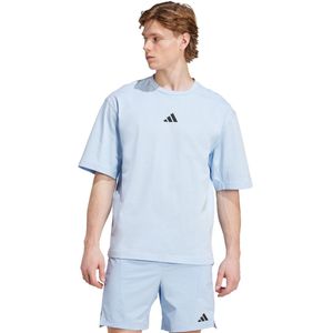 adidas - Performance Power Oversized T-shirt - Blauw - Heren