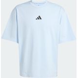 adidas - Performance Power Oversized T-shirt - Blauw - Heren