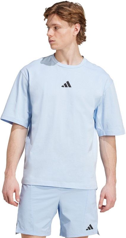 adidas - Performance Power Oversized T-shirt - Blauw - Heren