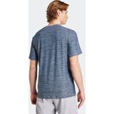 Adidas - Training Essentials - T-Shirt - Blauw - Gemaakt van Gerecycleerde Materialen
