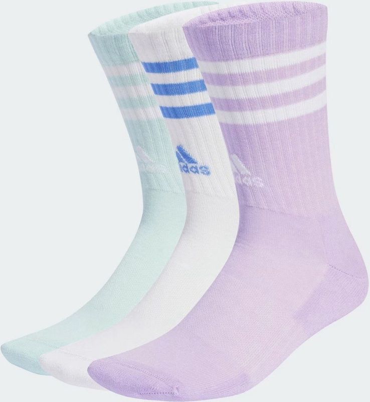 adidas - Performance Functionele Sokken - Powder Plum / White / Halo Mint - 3 Paar