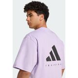 adidas - Performance Power - T-shirt - Paars - Heren - Oversized