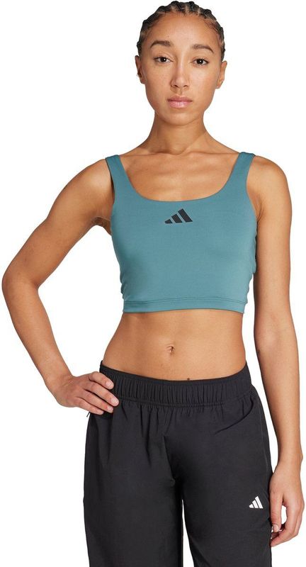 adidas - Performance Power Light Support - Sportbeha - Groen