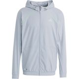 adidas - TECH APP S-TOP - Trainingsjack - Halo Silver/Lime Burst - 1-delig