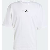 adidas - Performance Power Oversized T-shirt - Wit - Heren