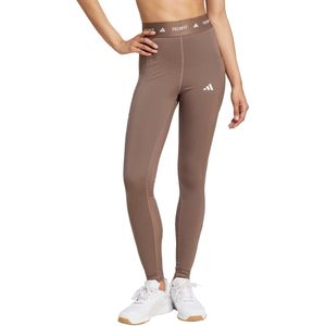 adidas - TECHFIT Stash Pocket - Legging - Bruin - Dames - Volledige Lengte