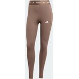 adidas - TECHFIT Stash Pocket - Legging - Bruin - Dames - Volledige Lengte
