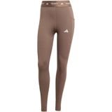 adidas - TECHFIT Stash Pocket - Legging - Bruin - Dames - Volledige Lengte