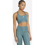 Adidas - Powerreact Training - Sportbeha - Blauw - Medium Impact