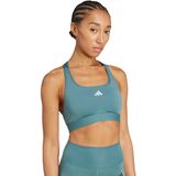 Adidas - Powerreact Training - Sportbeha - Blauw - Medium Impact