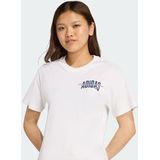 adidas - Collegiate Graphic T-shirt - Dames - Wit