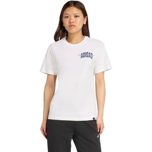 adidas - Collegiate Graphic T-shirt - Dames - Wit