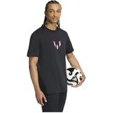 adidas - Messi Graphic - T-shirt - Zwart - Korte Mouwen