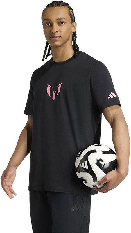 adidas - Messi Graphic - T-shirt - Zwart - Korte Mouwen