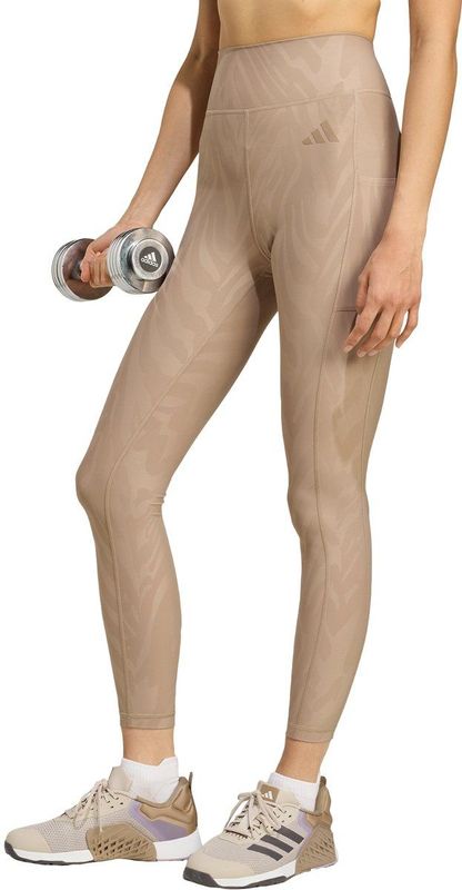 adidas - Performance Optime AOP - Legging - Bruin - Dames