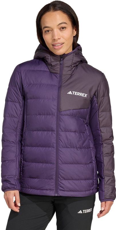 Adidas - Multi Light Down Hooded Jacket - Donsjack - Zwart