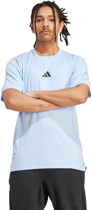 adidas - Performance Power 3-Stripes - T-shirt - Blauw