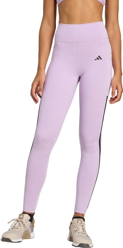 Optime - 3-Stripes Full Length Legging - Paars - Sportbroeken