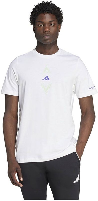 Adidas - F50 Graphic T-shirt - Wit - Katoen
