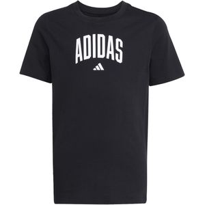 adidas - Sportswear - T-shirt - Zwart/Wit - 100% Katoen
