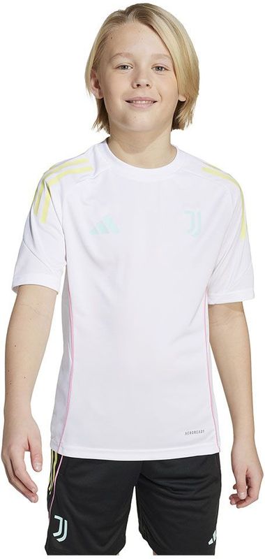 adidas - Juventus Trainingsshirt - Wit - 100% Gerecycled Polyester