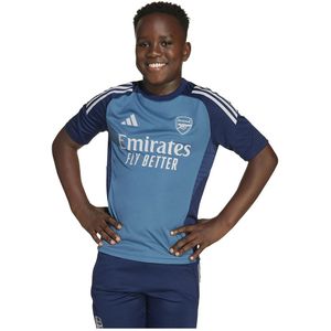 adidas - Arsenal Trainingsshirt - Blauw Donkerblauw Wit - 100% Gerecycled Polyester