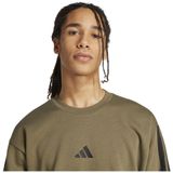 Olive Strata/Black - Sweater - Katoen/Polyester/Viscose - Regular Fit