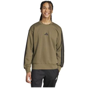 Olive Strata/Black - Sweater - Katoen/Polyester/Viscose - Regular Fit