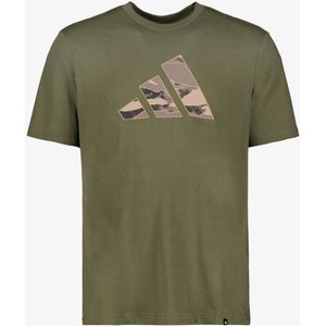 Olive Strata - T-shirt - Katoen - Sportief