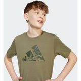 Camo - Graphic T-Shirt - Groen - Katoen