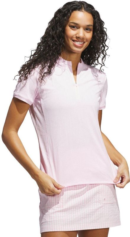 adidas - Performance Go-to Jacquard - Poloshirt - Roze - Dames