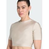 adidas - Performance Workout Essentials - T-shirt - Beige - Dames