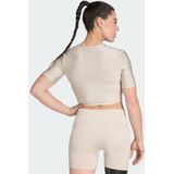 adidas - Performance Workout Essentials - T-shirt - Beige - Dames