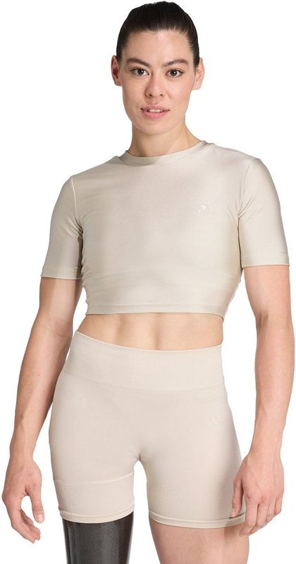 adidas - Performance Workout Essentials - T-shirt - Beige - Dames