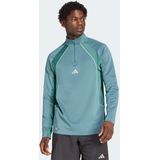 adidas - Performance Tech Apparel - 1/4 Zip Shirt - Groen - Heren