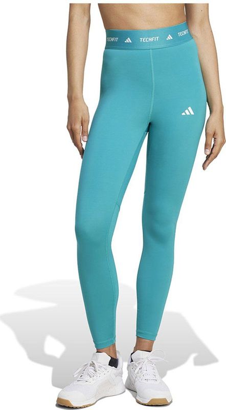 adidas - TECHFIT Capri Broeken - Zwart - Polyester - AEROREADY
