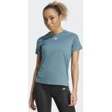 adidas Performance - Sportshirt - Blauw - Dames - Polyester - Aeroready Technologie