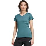 Adidas - Aeroready Train Essentials - T-shirt - Zwart - V-hals, Slim Fit, 93% Gerecycled Polyester