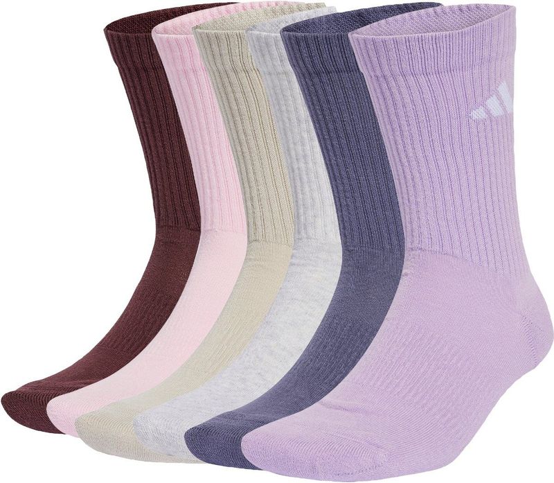 adidas - Dempende Sokken - Zwart - Katoen / Polyester - Zes Paar