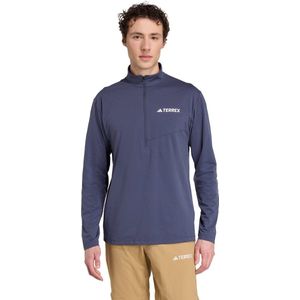 Adidas - Terrex - T-shirt - Zwart - Climacool, Halve Rits, Lichtgewicht, Gerecycled Materiaal