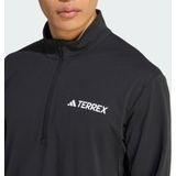 Adidas - Xperior Half Zip Longsleeve Tee - Zwart - T-shirt